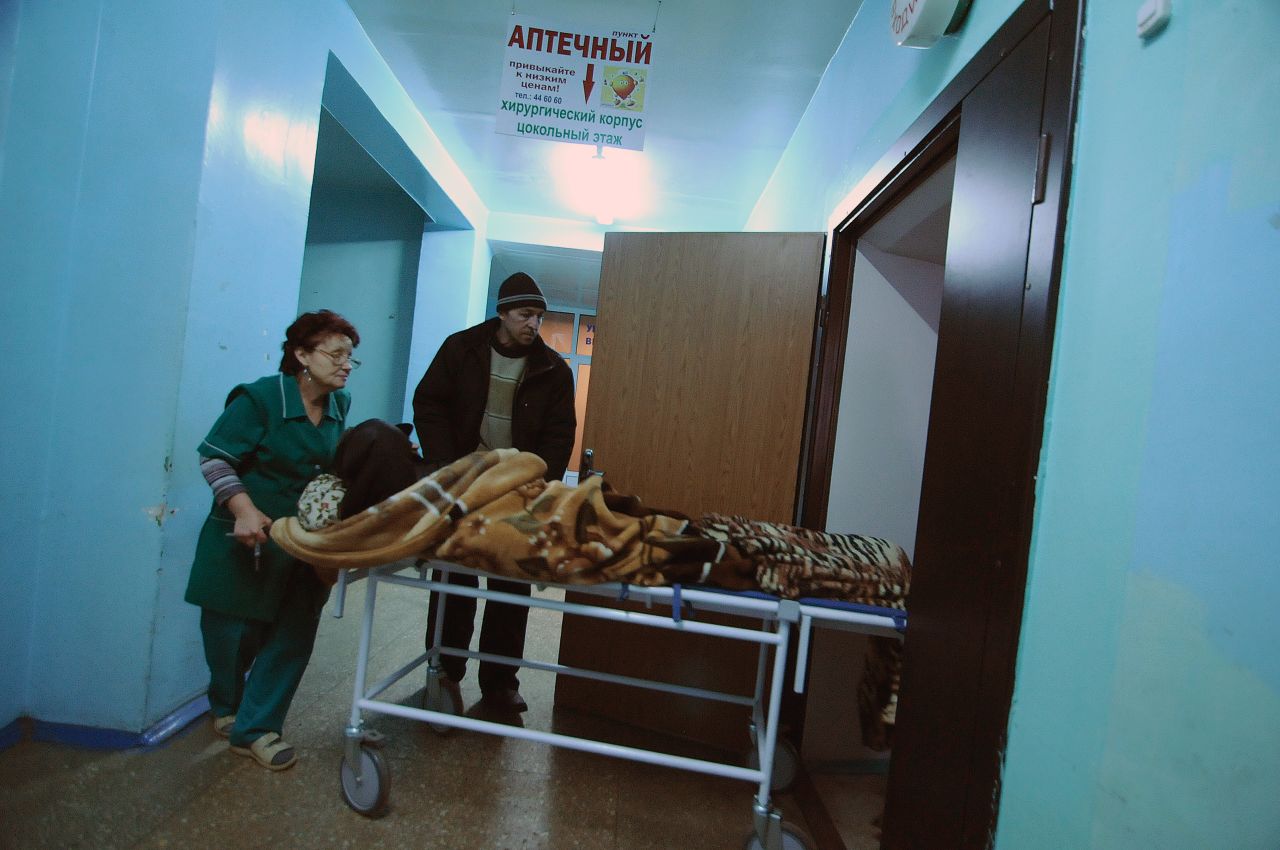 Wounded residents have poured into the local hospital for treatment during the prolonged fighting for control of Debaltseve. More than  540 were injured in the final three weeks of January.