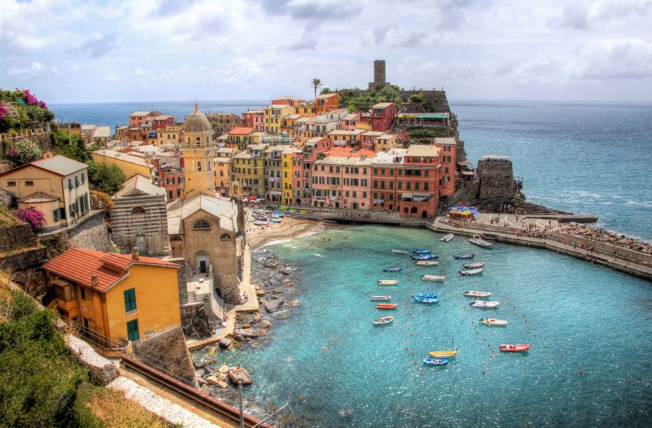 Vernazza is a pint-sized gem along the Italian Riviera, where the diet of wine, pesto, focaccia and antipasto is as agreeable as the seaside views.