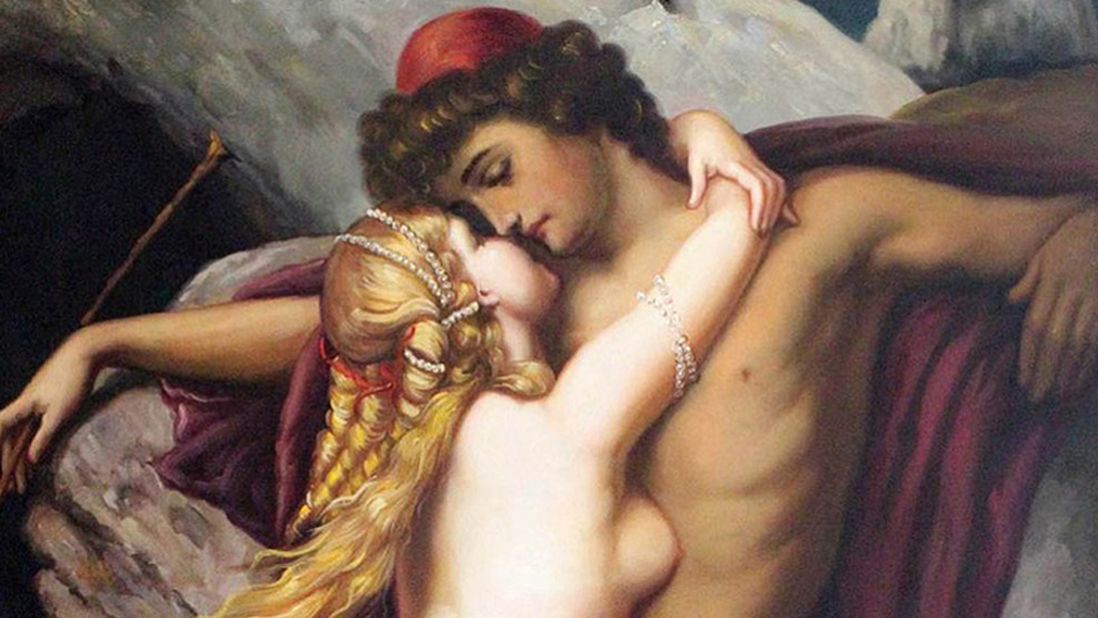 <strong>"The Fisherman and the Syren" by Frederic Leighton (1856-58) </strong>This second work by the English painter to appear on this list. You don't have to be an art critic to see the fire and passion that inspires this mythological painting. Though the lust may be short-lived: The mythical Sirens were said to lure sailors to their deaths.