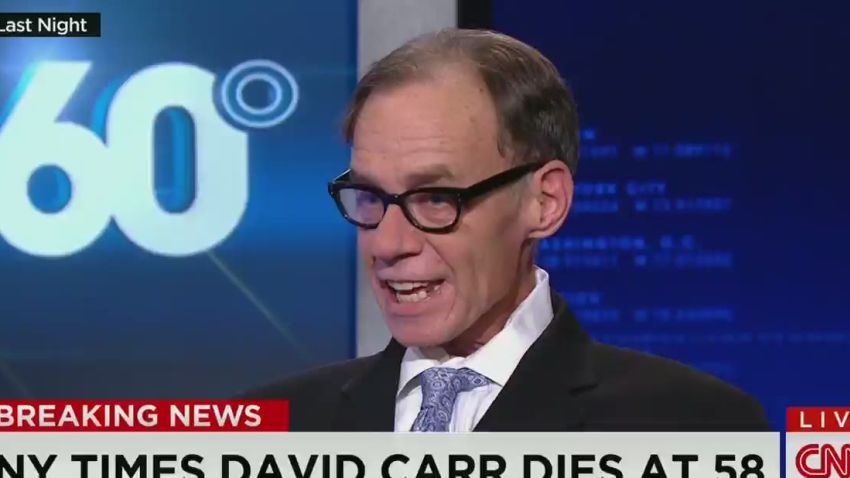 Ny Times Media Columnist David Carr Has Died At 58 Cnn