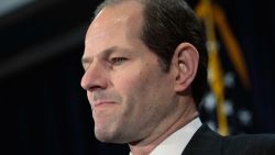 New York Governor Eliot Spitzer announces his resignation March 12, 2008 in New York City.