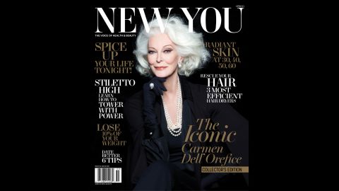 Model Carmen Dell'Orefice, 83, graces the cover of New You magazine, on newsstands now.