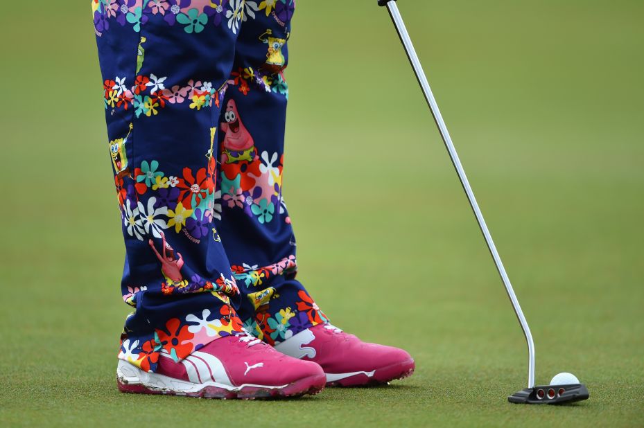 Daly is in partnership with Loudmouth Golf and has become renowned for the jaunty gear he wears out on the golf course.