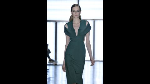 Cushnie Et Ochs kept it sexy and sophisticated with looks like this bodycon gown with well-placed cut-outs.