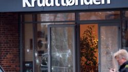Policemen secure the area around a building in Copenhagen, Denmark, where shots were fired on February 14, 2015 outside the venue of a debate held on art, blasphemy and free speech. According to Danish media, the French ambassador to Denmark attended the discussion.            AFP PHOTO / SCANPIX DENMARK   +++   DENMARK OUT        (Photo credit should read -/AFP/Getty Images)