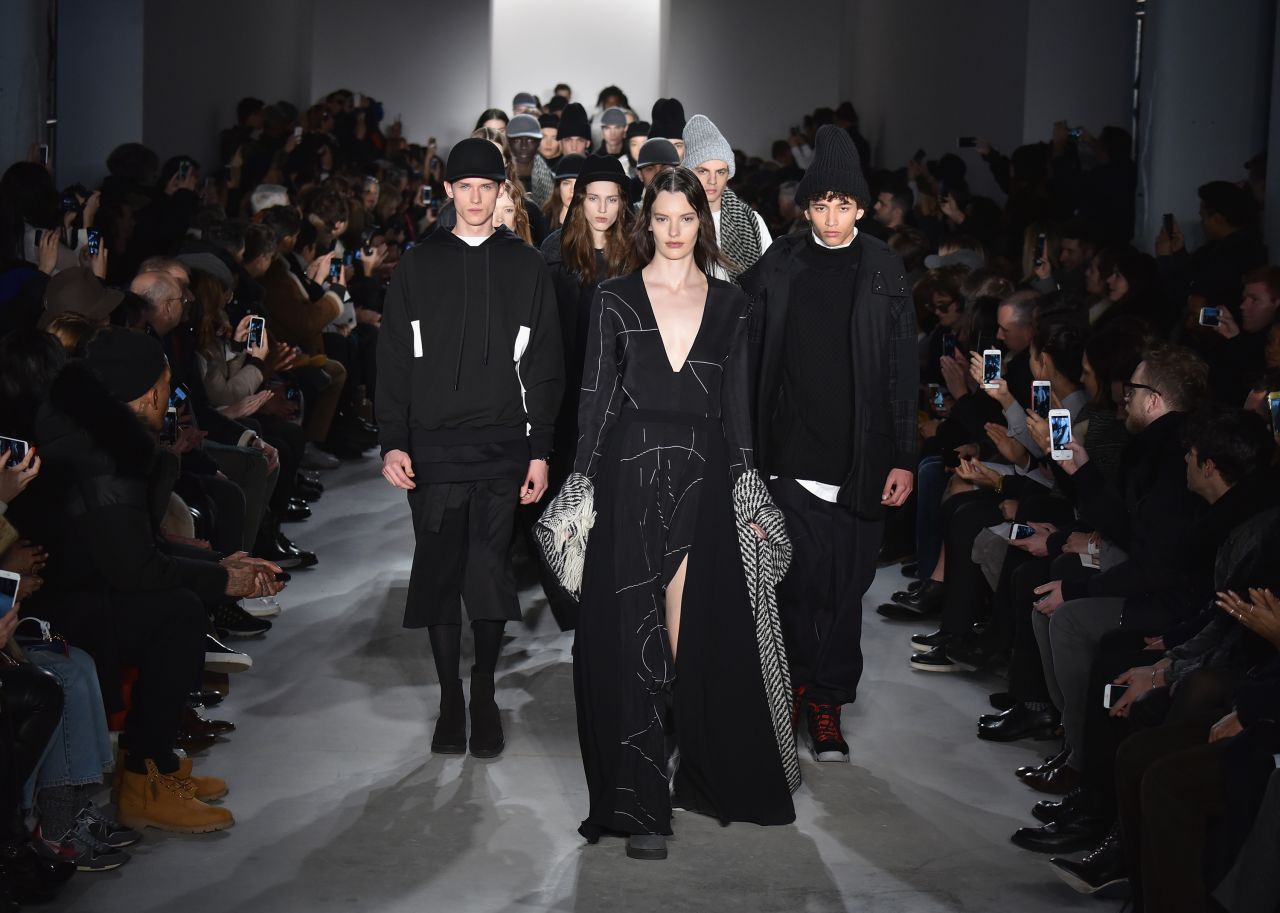Public School designers Dao-Yi Chow and Maxwell Osborne continued their signature cool-kid vibe for fall.