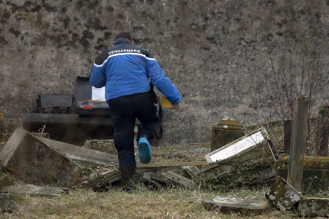 This marks the third time since 1988 that the cemetery has been targeted, according to Agence France-Presse.