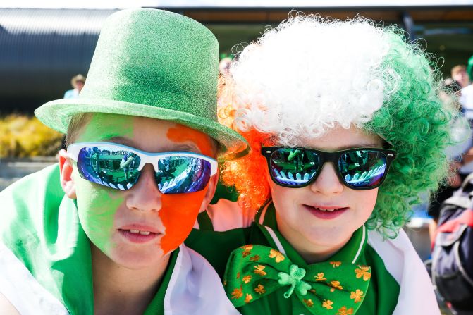 Younger members too got in the spirit for Ireland's third World Cup appearance.