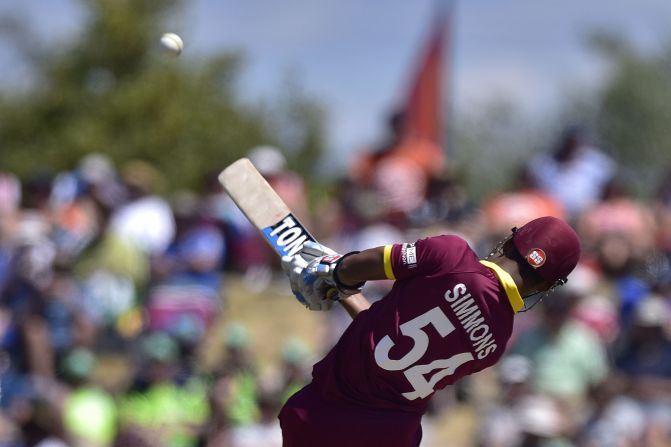 West Indies had posted a total of 304 runs thanks to a century by Lendl Simmons, nephew of the Ireland cricket coach Phil.