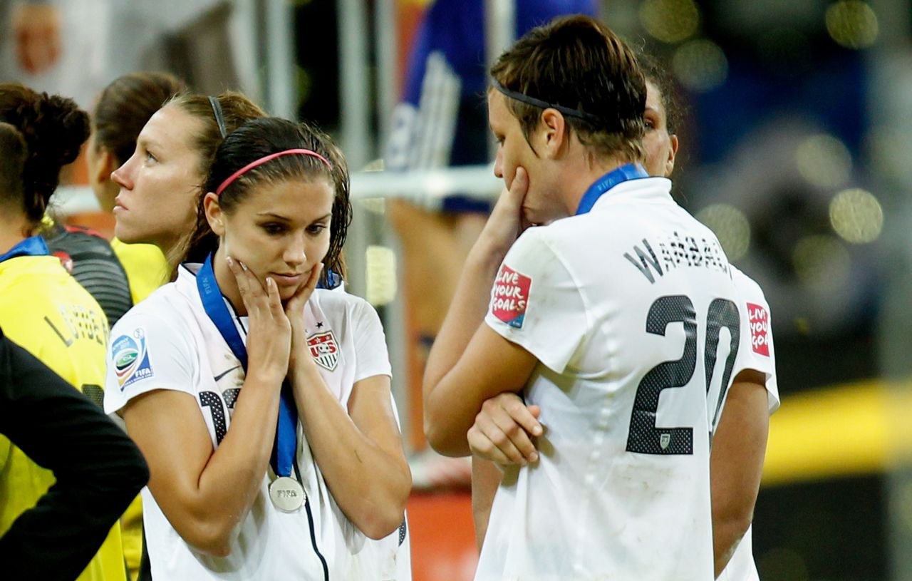 The U.S. team's emphatic 5-2 defeat of Japan in the World Cup final was payback for Japan's defeat of Morgan and her teammates in the 2011 tournament. The Americans lost on penalties in a nail-biting final.