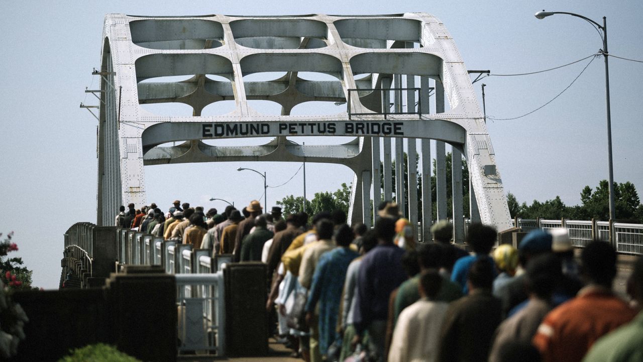 The Edmund Pettus Bridge still stands in Selma, Alabama.