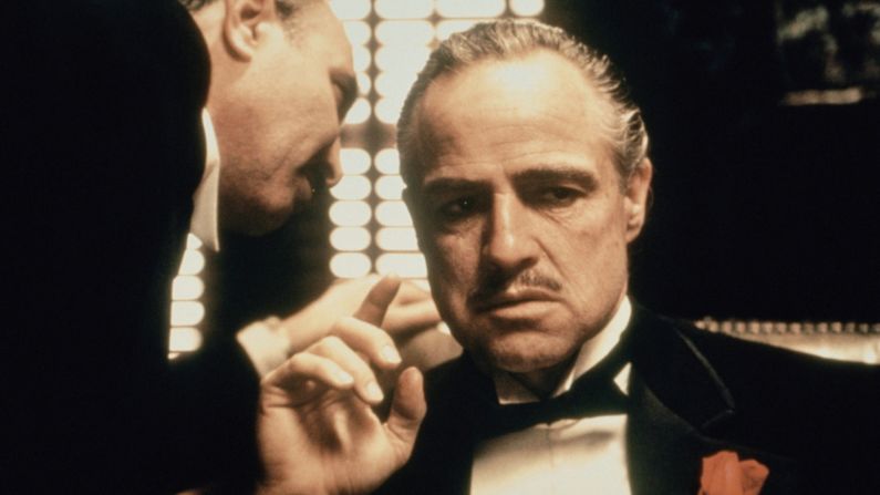 <strong>"The Godfather" (1973):</strong> With his career in decline for nearly a decade, Marlon Brando scored a comeback as Don Vito Corleone, the aging patriarch of a crime family, in Francis Ford Coppola's "The Godfather." Brando won his second Oscar for best actor (which he refused), and the movie made a superstar of Al Pacino as the son who takes over the "family business." The movie ranked <a href="index.php?page=&url=http%3A%2F%2Fwww.afi.com%2F100years%2Fmovies10.aspx" target="_blank" target="_blank">No. 2 on the American Film Institute's list of the top 100 U.S. films.</a>
