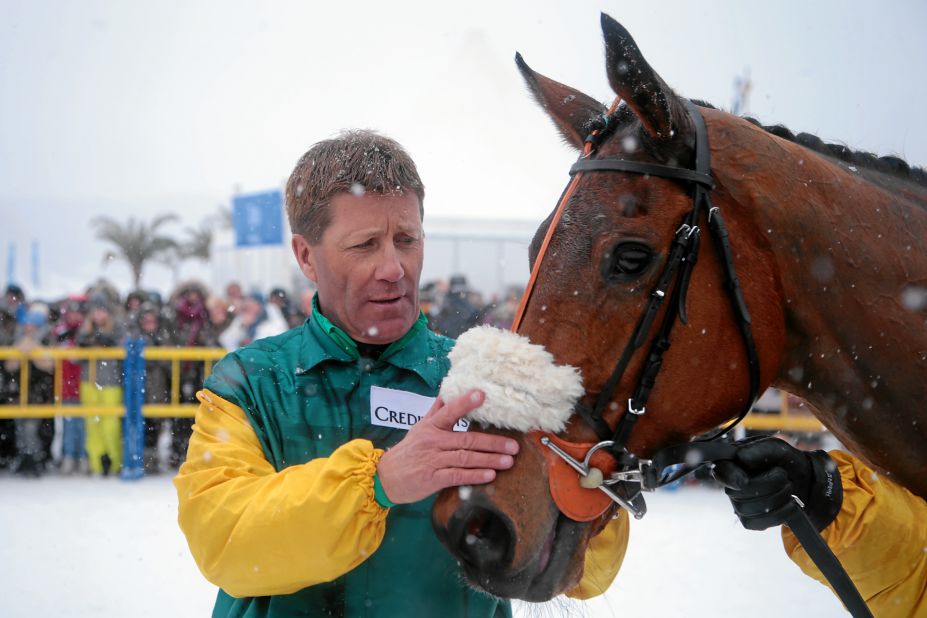 In St Moritz, which hosts three skijoring races a year, Franco Moro is very much the king of the discipline.