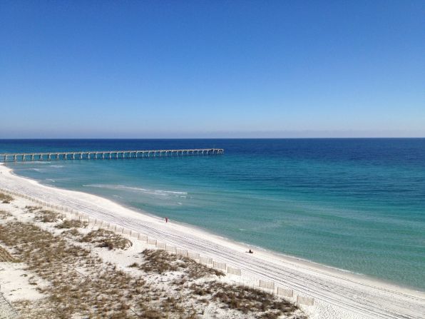 No. 5 on the U.S. Travelers' Choice list, Florida's Pensacola Beach boasts miles of powdery sand. 