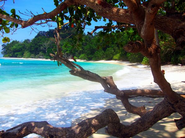 The picturesque No. 12-ranked Radhanagar Beach is located on Havelock Island in the Andaman and Nicobar Islands in the Bay of Bengal. 