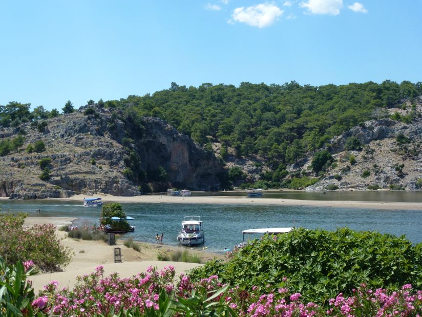 No. 20 Iztuzu Beach stretches along a narrow spit of land in Dalyan, Turkey. 