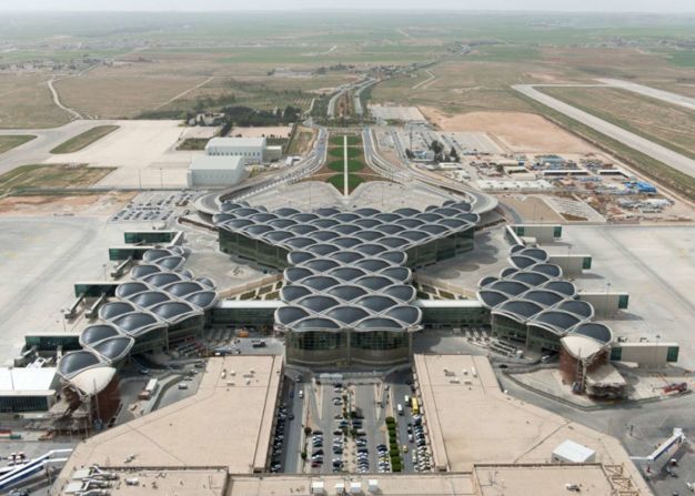 Queen Alia International Airport was named best Middle Eastern airport serving more than two million passengers each year. It's named after the third wife of King Hussein of Jordan. 