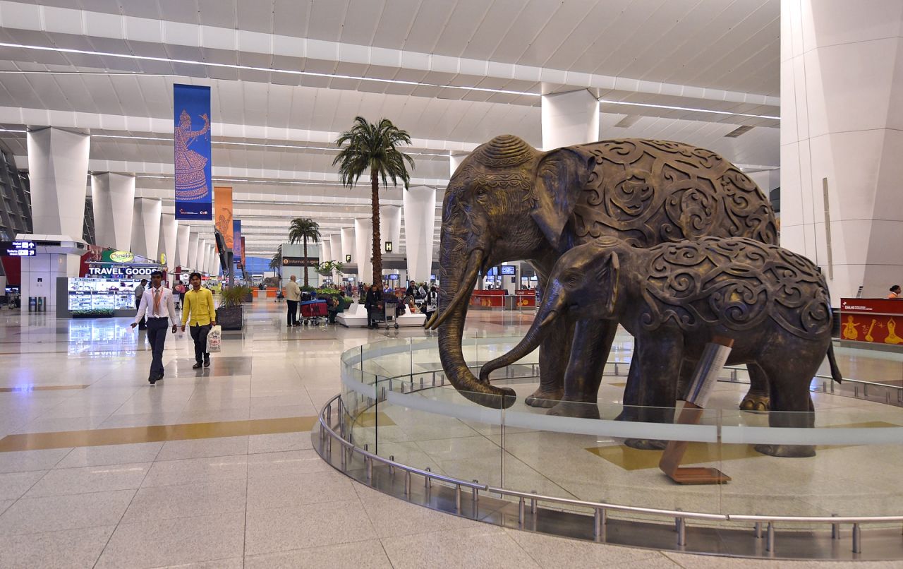 In the category of airports that serve 25-40 million passengers per year, New Delhi's international airport received the highest marks from surveyed passengers.  