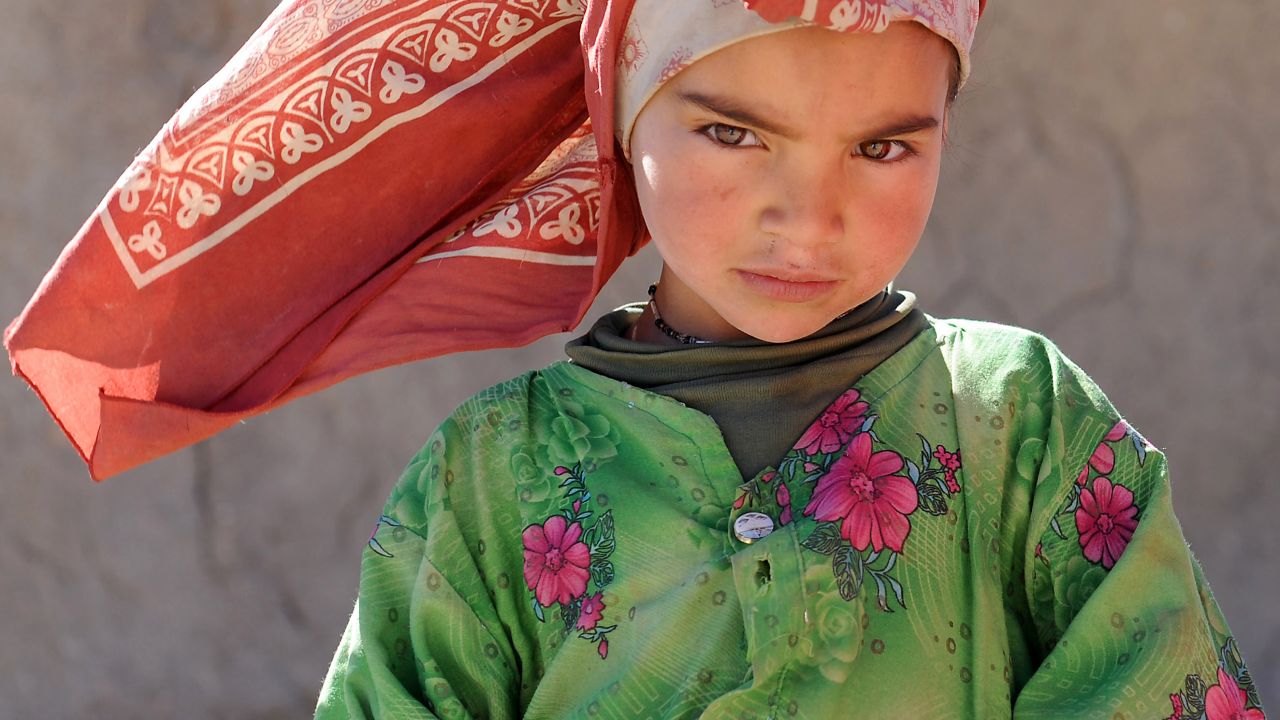 A picture taken on January 12, 2013 shows an Amazighan child in Anfgou in the High Atlas mountains. Morocco's indigenous Berber people, descendants of North Africa's pre-Arab inhabitants, are struggling to make their voices heard despite their ancient Amazigh-language winning official recognition in 2011 after decades of campaigning.