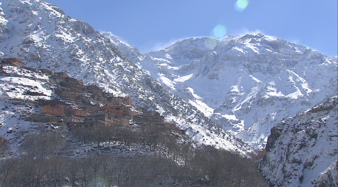 The Atlas Mountains of northwestern Africa are home to one of the highest peaks on the continent, Mount Toubkal. For thousands of years, the original inhabitants of North Africa, the Berbers, have lived in the range.