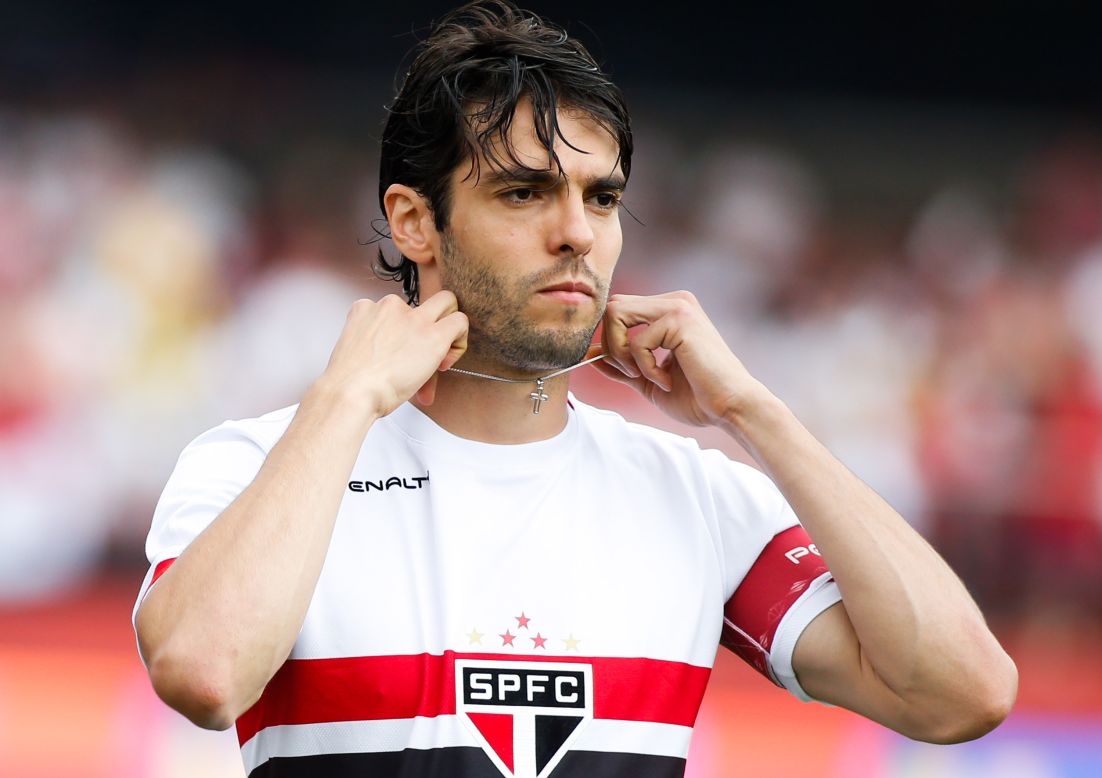 Ricardo Izecson dos Santos Leite, more commonly known as Kaka, appears for Sao Paulo in 2014.