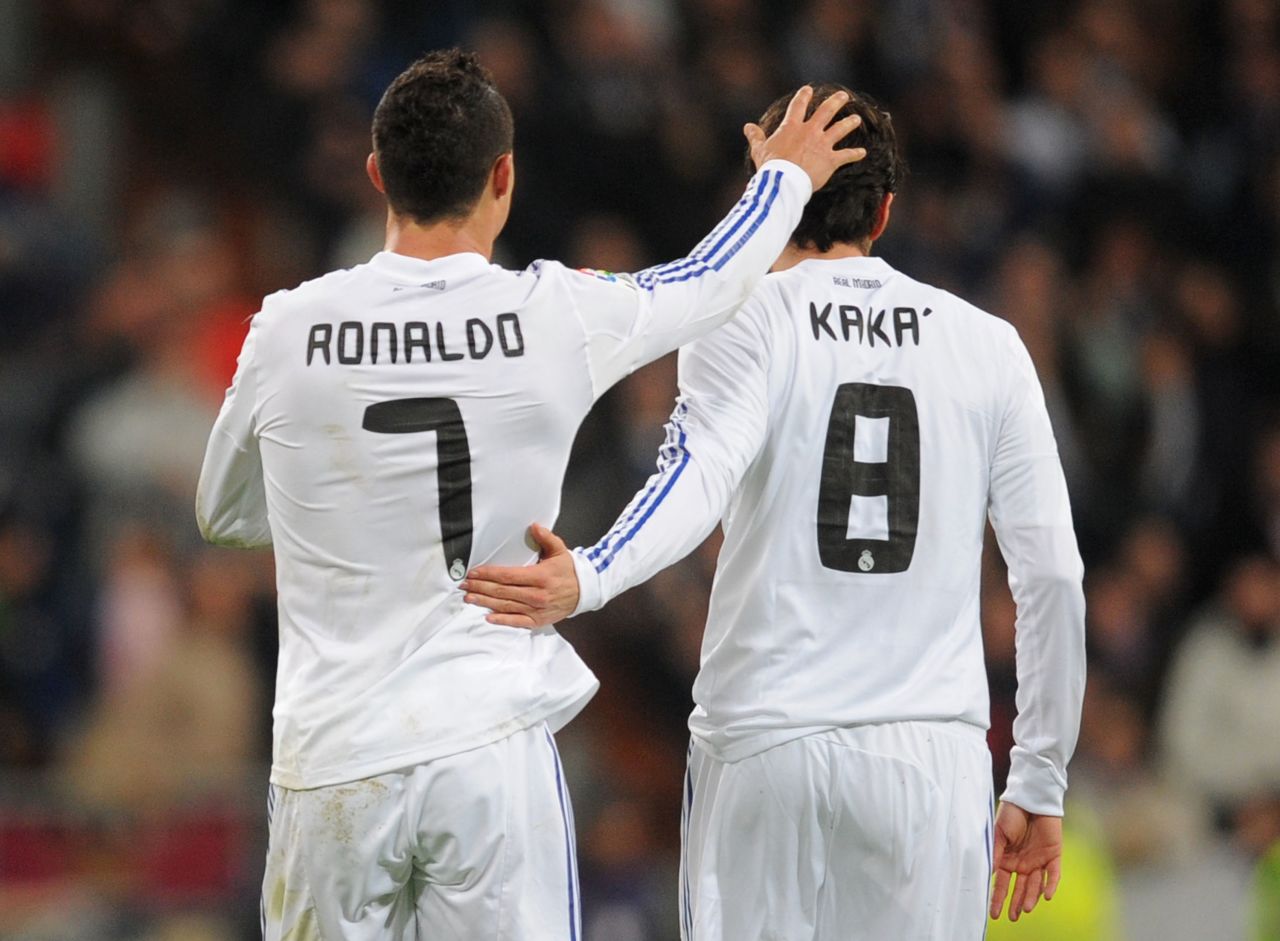 As part of Real chairman Florentino Perez's Galacticos project, Kaka appeared alongside other global soccer superstars like Cristiano Ronaldo in Madrid.