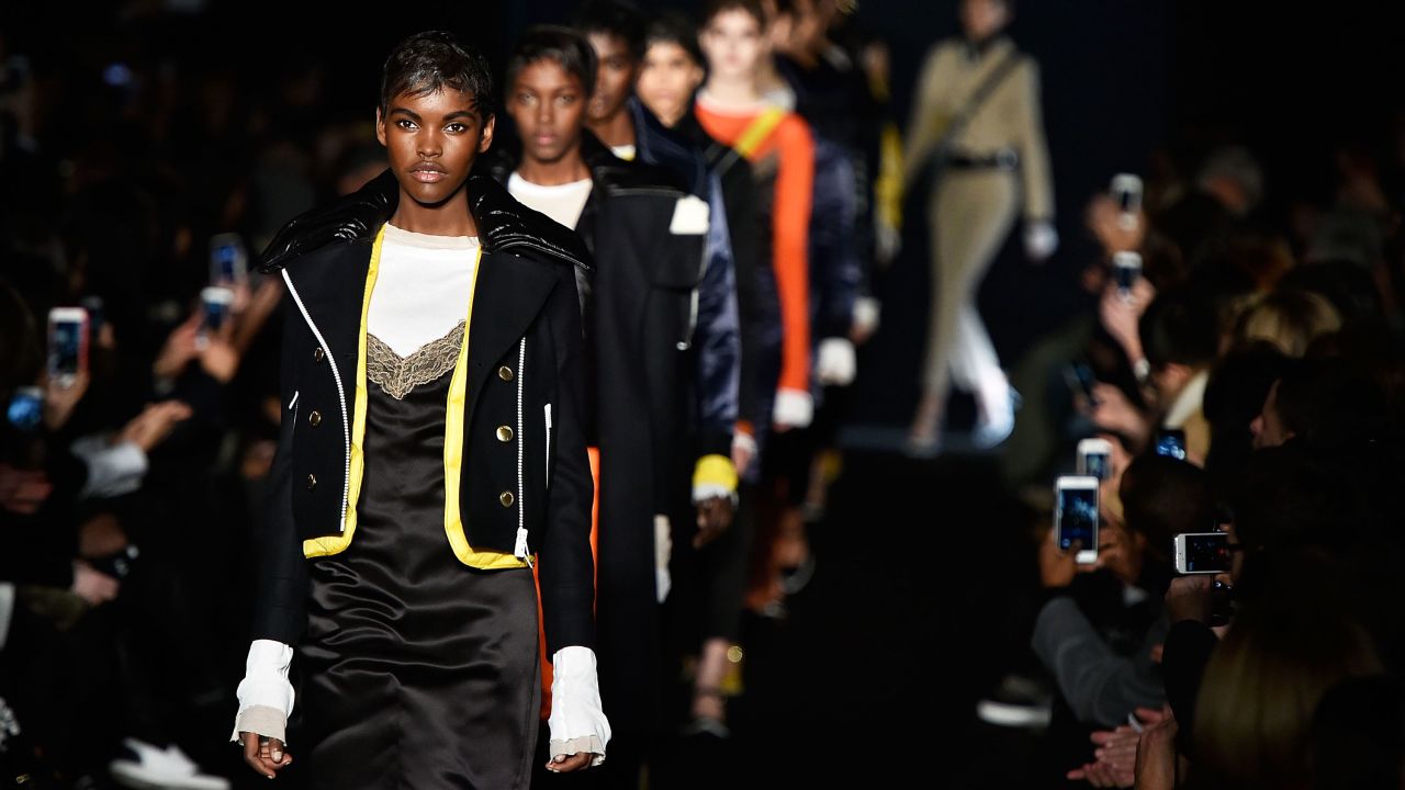 The pops of color in Rag & Bone's fall collection were an homage to 1990s hip-hop.