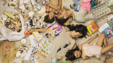 Annie Chow, who recycles and composts her waste said she didn't realize how much more she could recycle until doing this photo shoot with her family.