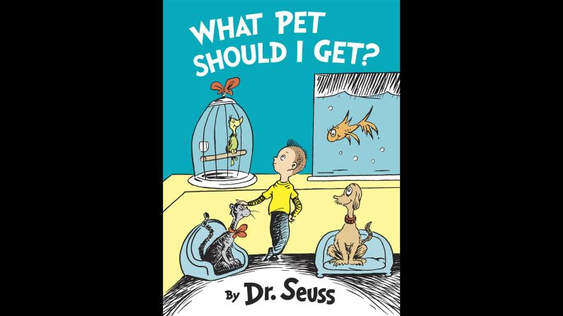 "<a href="index.php?page=&url=http%3A%2F%2Fwww.amazon.com%2FWhat-Pet-Should-Classic-Seuss%2Fdp%2F0553524267" target="_blank" target="_blank">What Pet Should I Get?</a>", the first new, original book by Dr. Seuss in 25 years, was published in July 2015. Its first printing was increased from 500,000 to 1 million. The author's most popular books serve as graduation gifts, read-alouds for children, parody fodder for politicians and inspiration for big Hollywood films.