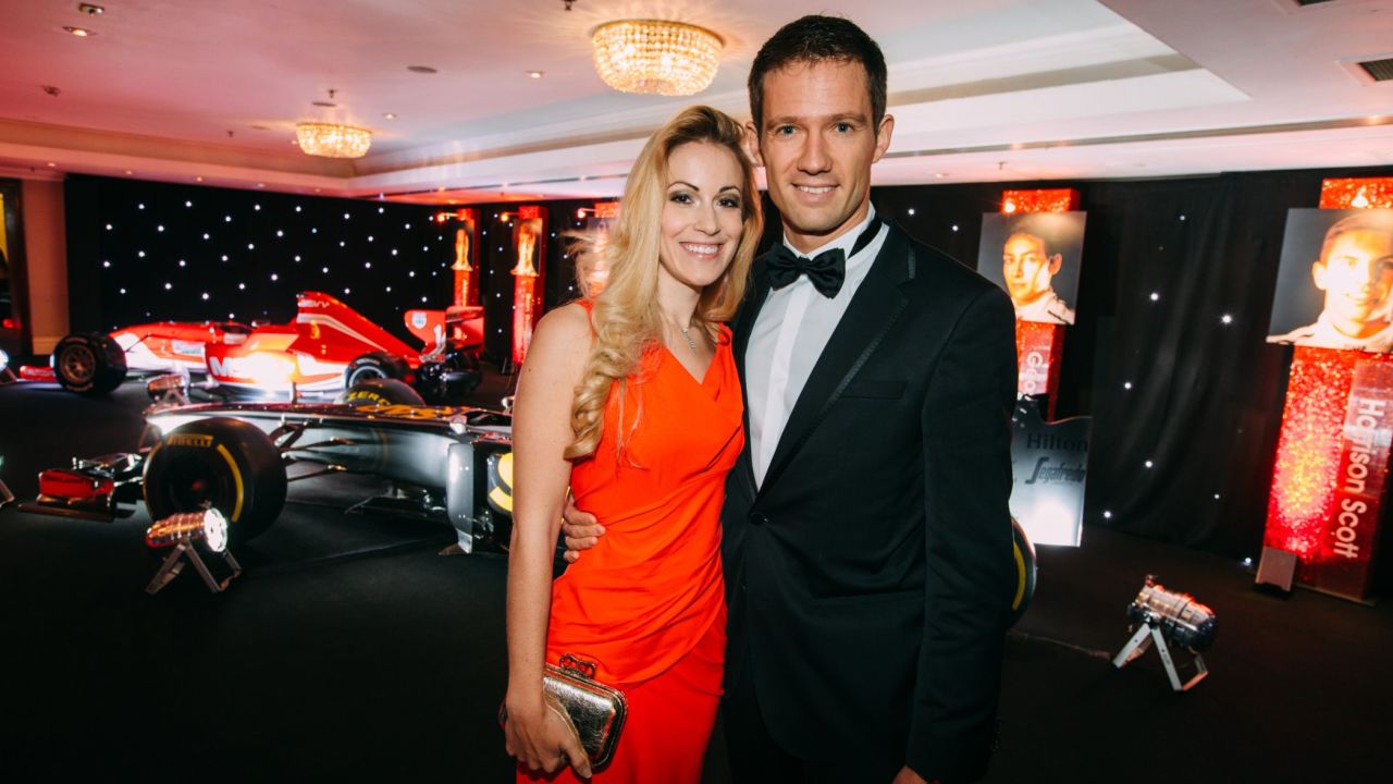 Happy couple: Ogier married German TV presenter Andrea Kaiser last year.