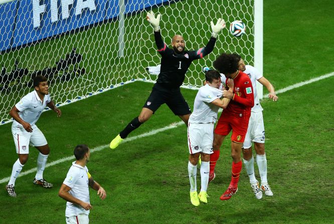 While playing for Everton, Howard has been the U.S. No. 1. He shone at last year's World Cup, making a tournament record 15 saves against Belgium. Howard is currently taking a break from international play. 