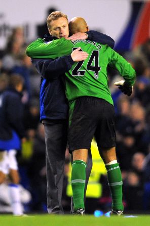 Howard is playing under Roberto Martinez at Goodison Park. He hasn't, though, forgotten about former boss David Moyes. "He's an incredible human being," says Howard.  