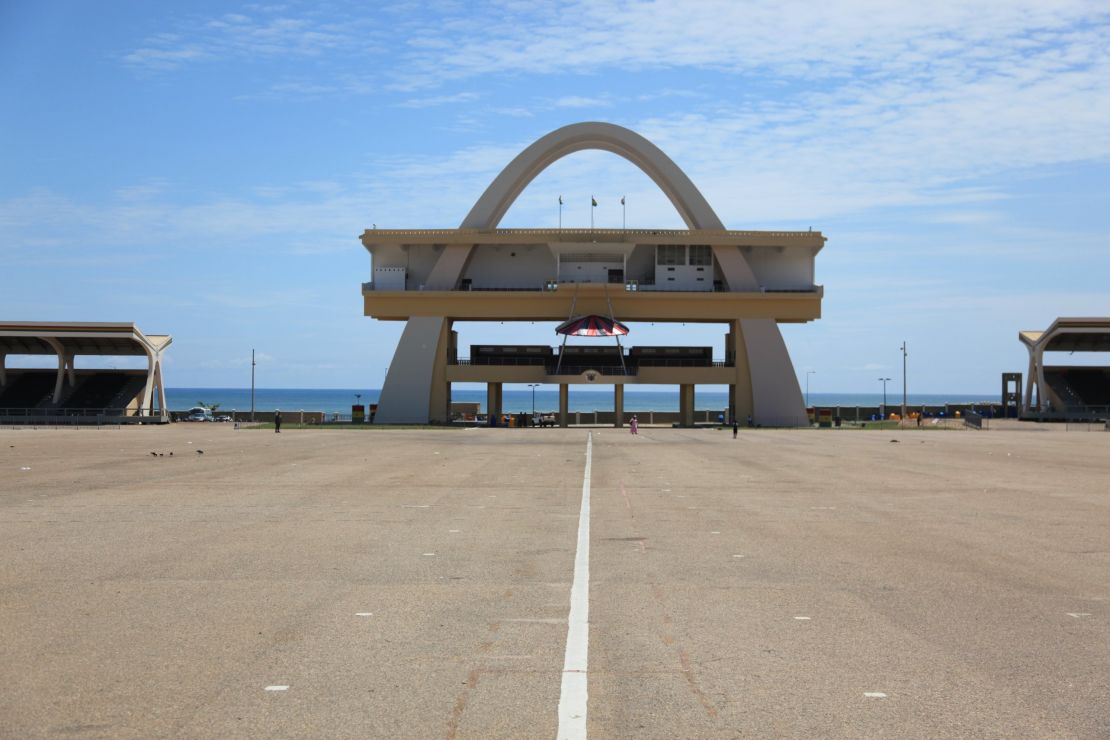Designed by the Public Works Department, Independence Arch was built in 1961 to put Ghana on the world stage.

