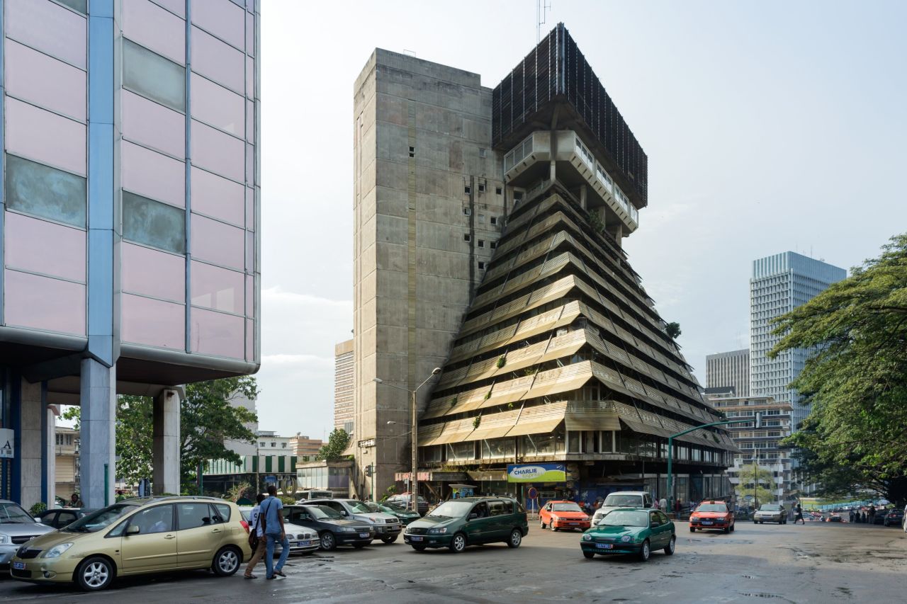 Designed by Italian architect Rinaldo Olivier, La Pyramide was celebrated as one of the Ivory Coast's most impressive structures at the time of its completion.<br /> "It was meant to recreate the liveliness of the traditional Ivorian marketplace, consciously (designed) in contrast to the sterile modern architecture that preceded it at this time," says Herz. Sadly, he notes, those aspirations never came to pass.<br />"Economically, it was never viable, and it's now gutted," he says. 