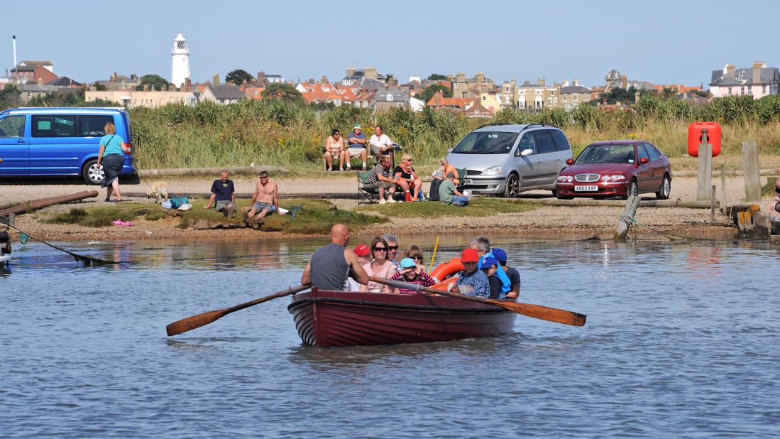 The Walberswick is the UK's only remaining rowed ferry. The boat is operated by one rower and carries 11 people, each of whom pay around 50 cents to make the five-minute journey. 