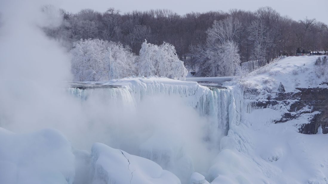<a href="http://ireport.cnn.com/docs/DOC-1217536">Perry</a> also trekked to the falls Monday, when he spotted some unusual frozen formations.