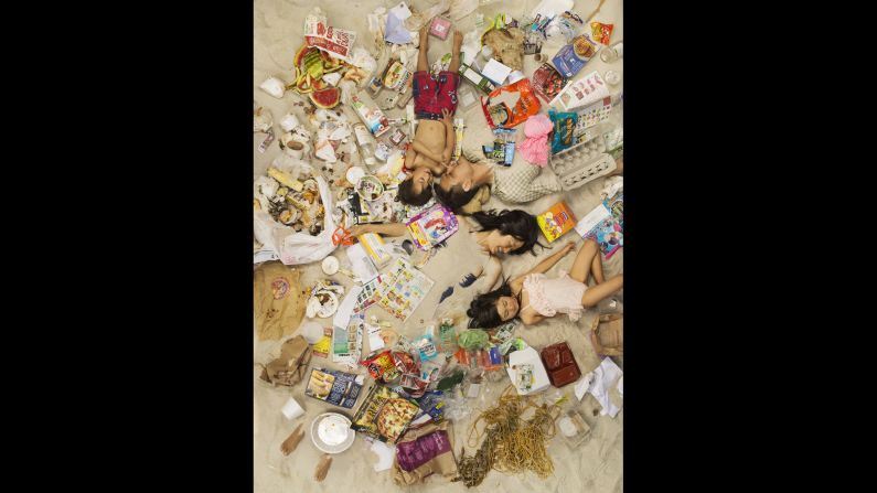 Annie Chow, who recycles and composts her waste said she didn't realize how much more she could recycle until doing this photo shoot with her family.