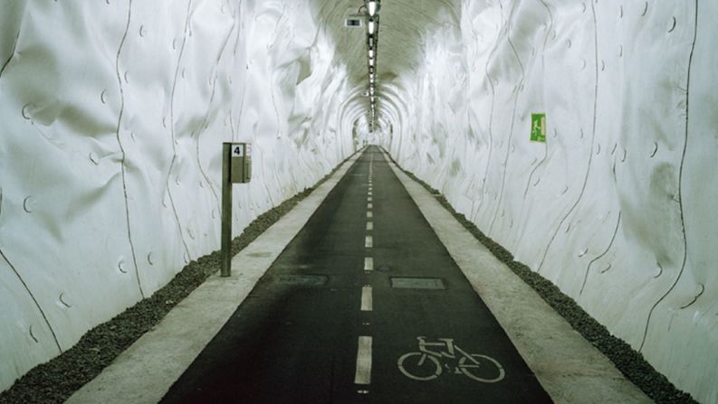 The Spanish city of San Sebastian has converted a disused railway tunnel into what is claimed to be the world's longest bike commuter tunnel. The tunnel allows for quick access to Bilbao, which was previously separated by steep hills.