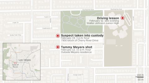 map las vegas road rage