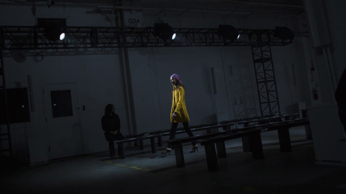 A model presents creations from the 3.1 Phillip Lim collection during <a href="http://www.cnn.com/2015/02/13/living/gallery/new-york-fashion-week-2015-feat/index.html" target="_blank">New York Fashion Week</a> on Monday, February 16.