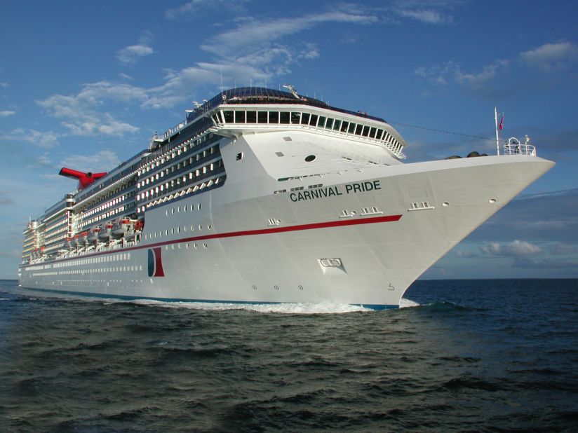 Carnival Pride won for best cruises from the Northeast. 
