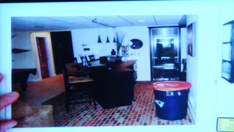 The basement also has a screening room and a bar.