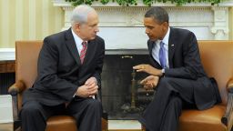 U.S. President Barack Obama holds a bilateral meeting with Prime Minister Netanyahu  on September 1, 2010 at the White House.