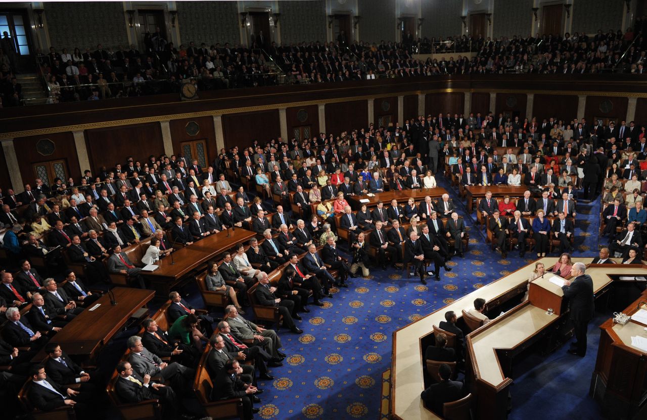 Netanyahu addresses a joint session of the US Congress in May 2011. He said that he was prepared to make "painful compromises" for a peace settlement with the Palestinians, but he repeated that Israel will not accept a return to its pre-1967 boundaries.