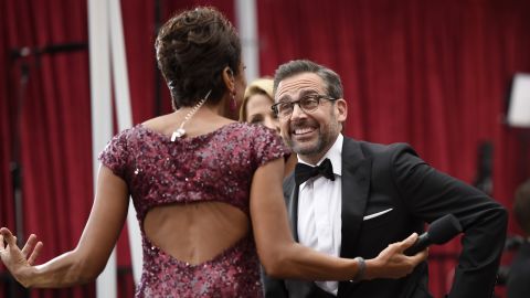 Robin Roberts and Steve Carell