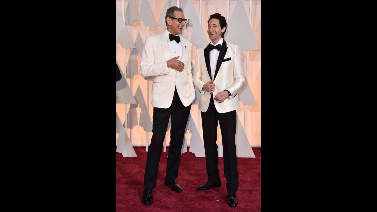 Jeff Goldblum, left, and Adrien Brody