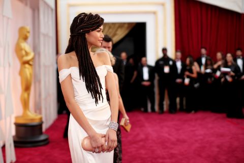 Disney actress Zendaya arrives on the red carpet