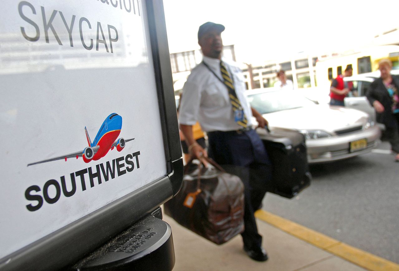 Lifting your luggage is no easy feat -- $1 per bag and $2 for heavier bags will be much appreciated by airport skycaps.