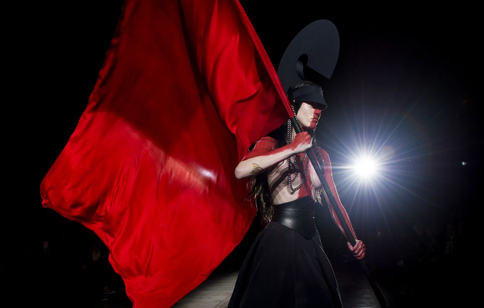 This season marked Gareth Pugh's return to the London catwalks following seven years showing in Paris.