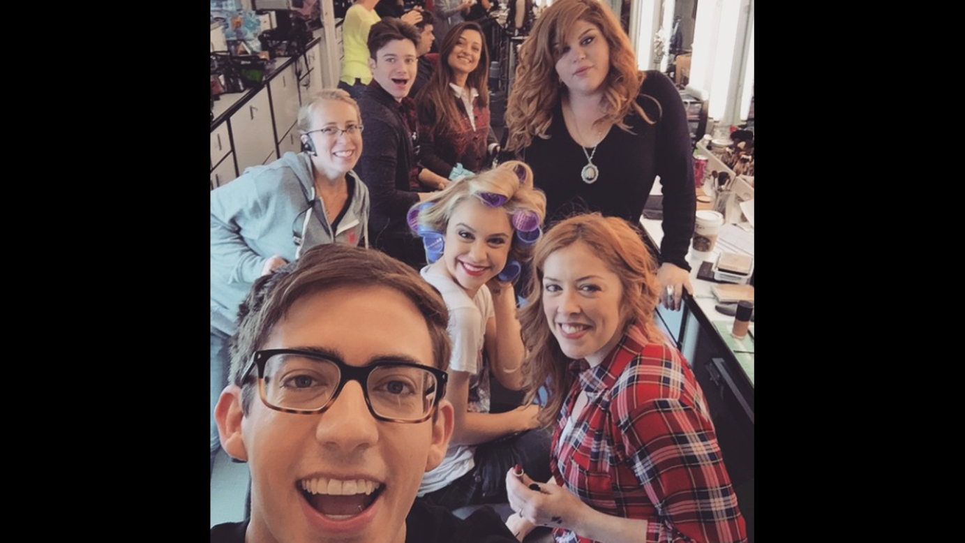 "Last make-up! Hot damn I'm gonna miss seeing these beautiful faces every day," actor Kevin McHale <a href="https://instagram.com/p/zX5DiKyJ5D/?modal=true" target="_blank" target="_blank">said on Instagram</a> on Saturday, February 21. The television show "Glee" was taping its final episode.